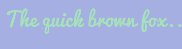 Image with Font Color A5E2BA and Background Color A5AFE2